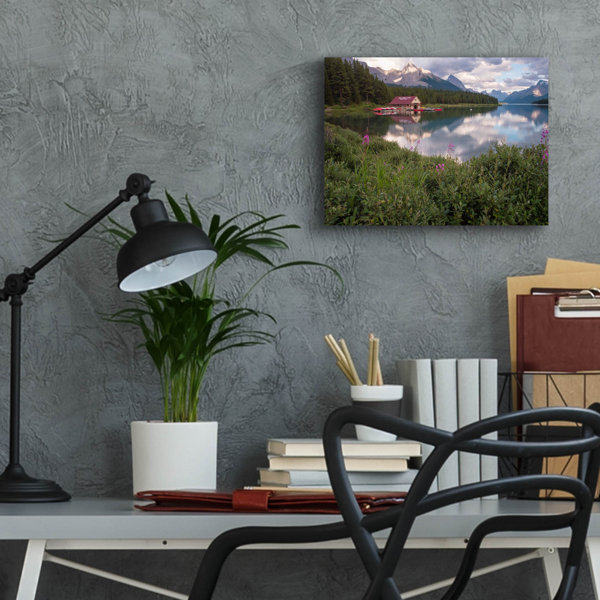 Highland Dunes Maligne Lake 1' by Joe Reimer Photography, Acrylic Glass